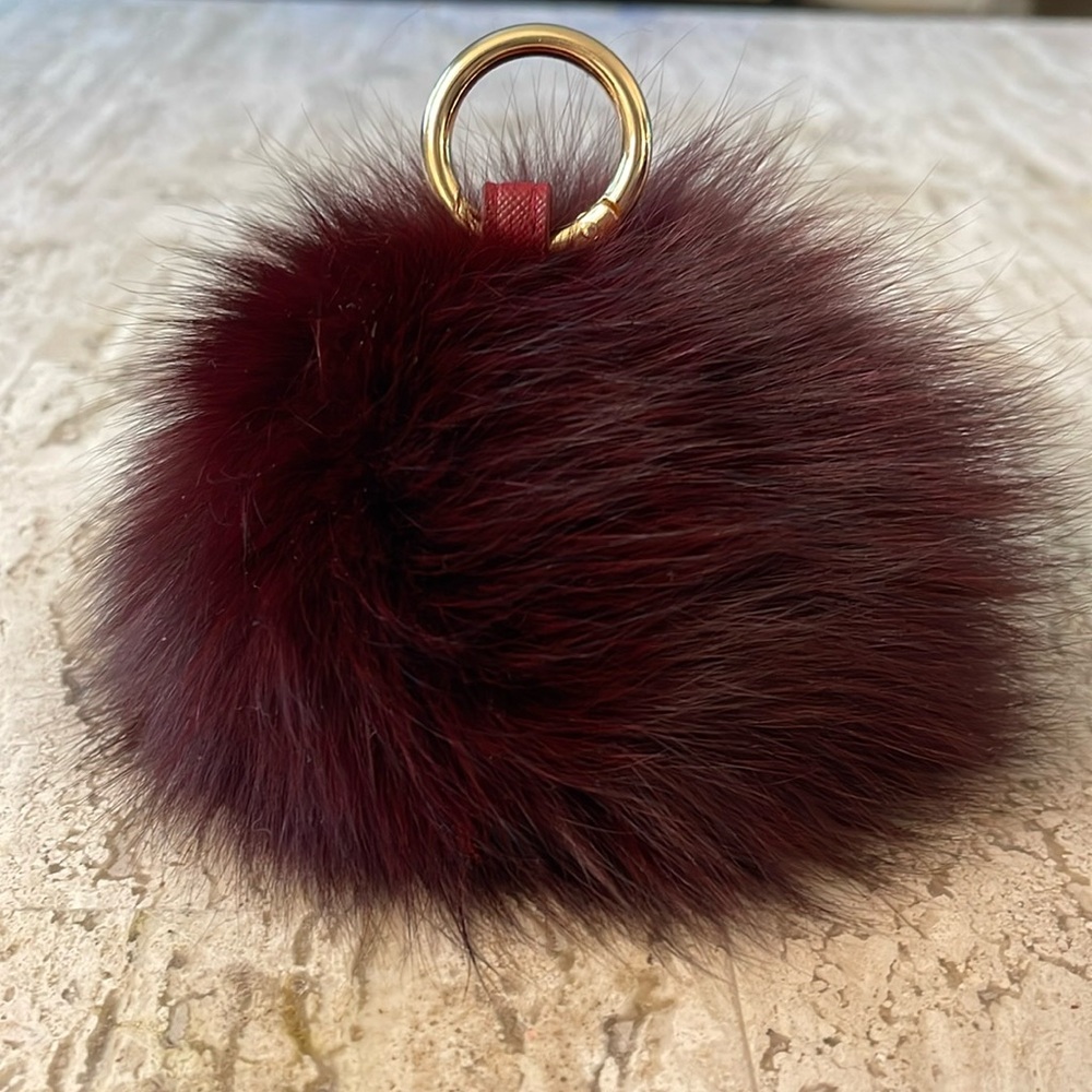 Fox fur bag charms/key chains!